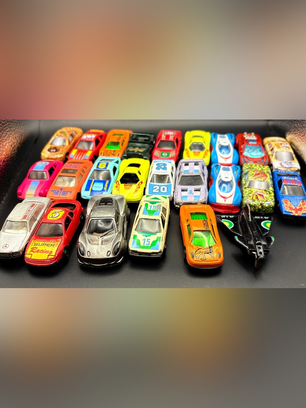 24 Die-Cast Toy Race Car Pack - Multi Color Kids Toy